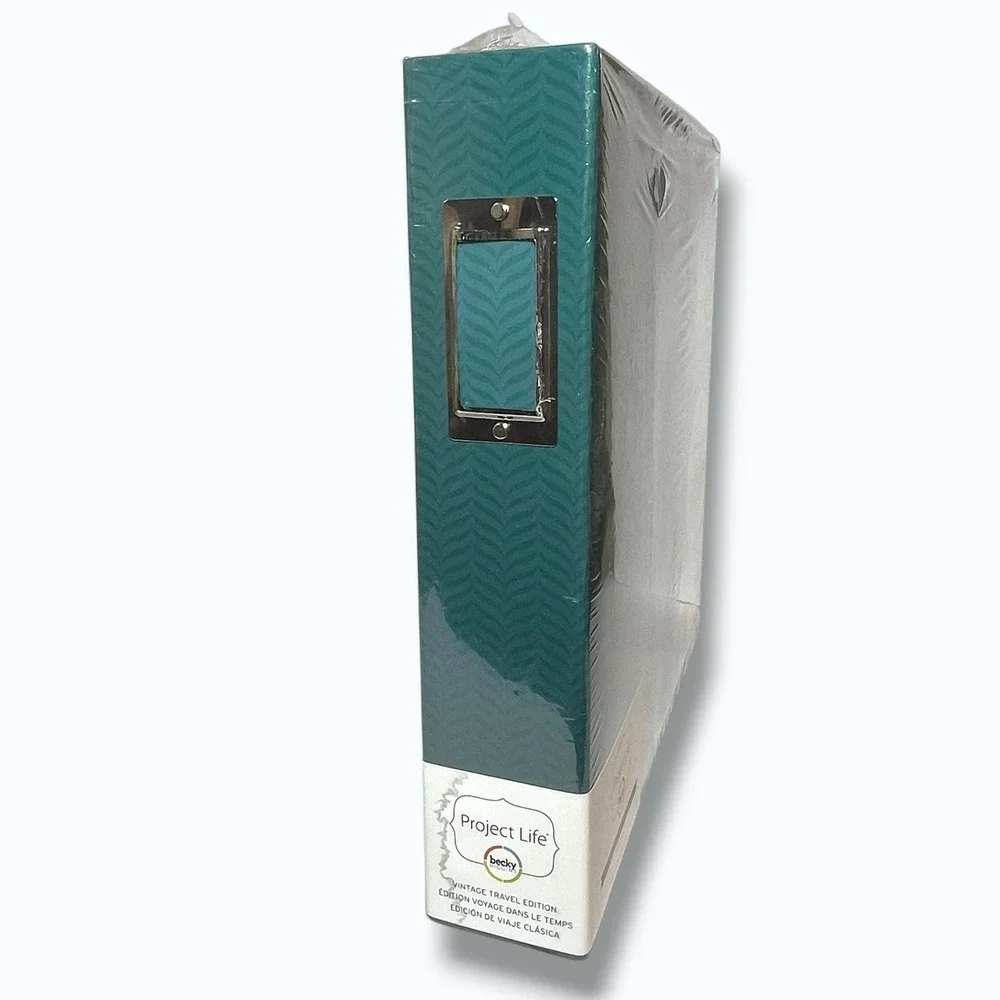 NEW Becky Higgins Project Life 12x12 Scrapbook Album Teal D Ring 